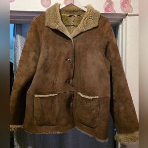 Women's Brown Shearling Jacket